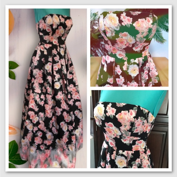 B. Darlin Formal/Prom Dress Cinderella Ball Gown Size 3/4 S Quinceañera Floral - Picture 16 of 16